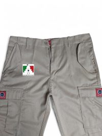 شلوار شش جیب آلفا ارشد خاکی نمای نزدیک جلو