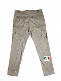 شلوار شش جیب آلفا ارشد خاکی نمای پشت