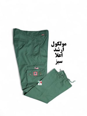 شلوار مولکول ارشد سبز کارگو هشت جیب